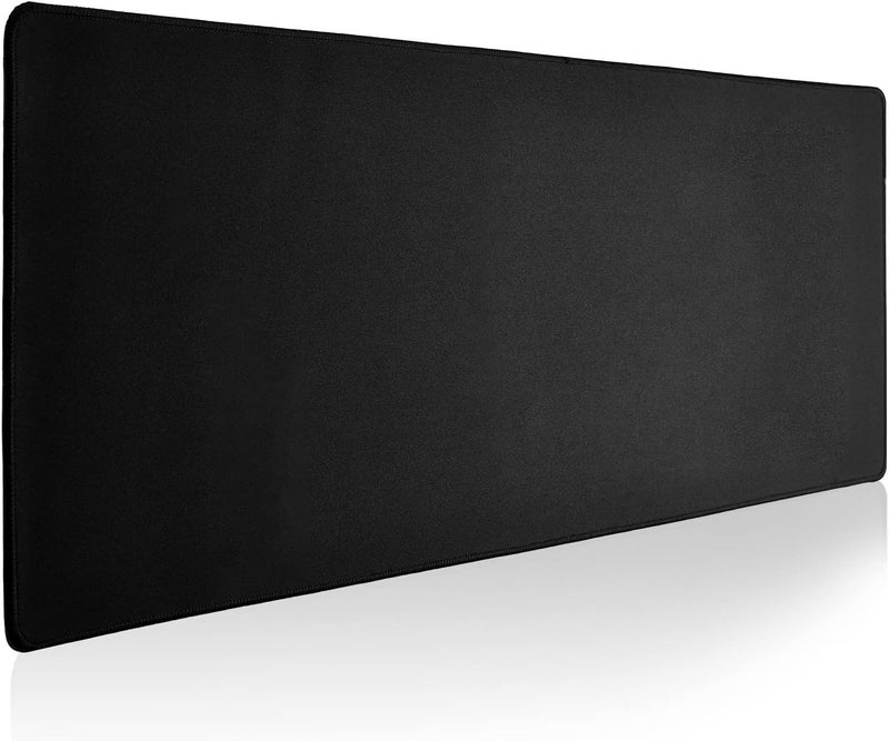 Reniteco Large Gaming Mouse Pad with Durable Stitched Edges, Non-Slip Rubber Base, Big Computer Keyboard Mouse Mat Desk Pad for Home Office Gaming Work, 31.5''x11.8''x0.12'', Black - Image 1